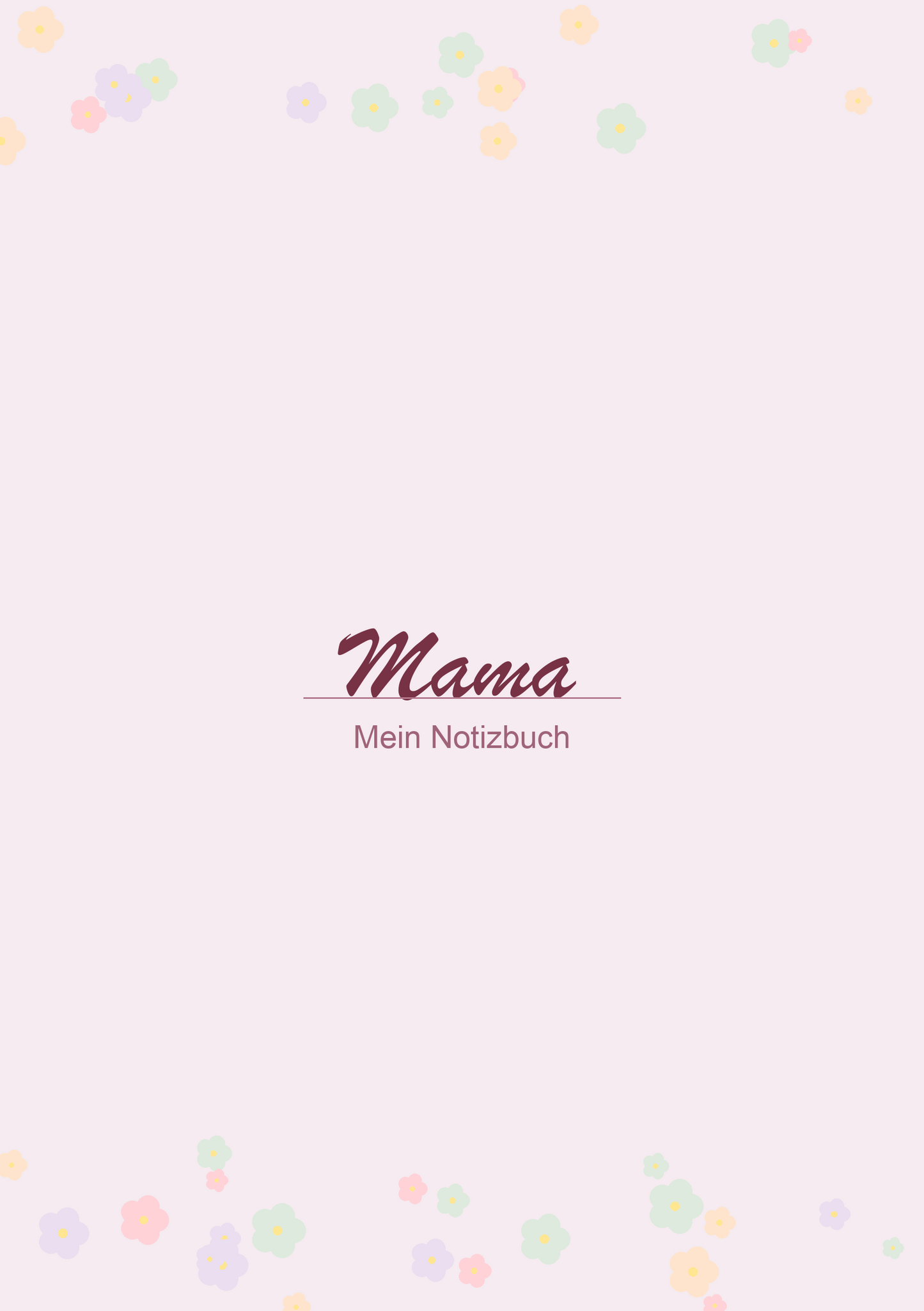 "Mama" Notizbuch — Muttertag 2026