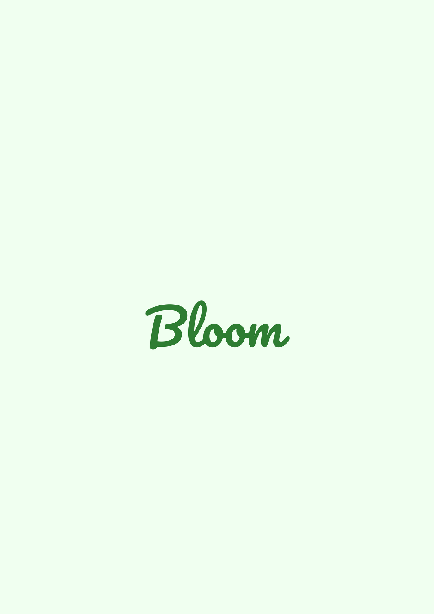 Bloom Fruehling Poster — Gerahmtes Wandbild