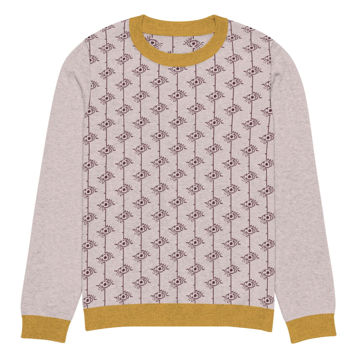 Klassischer Strickpullover mit Rundhalsausschnitt