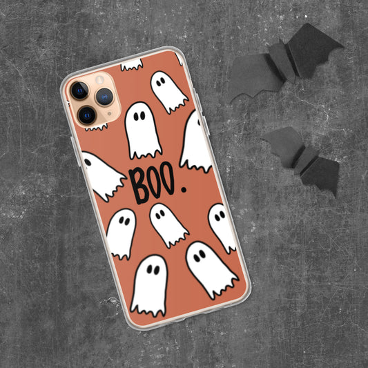 Coque iPhone Boo fantôme coque de téléphone portable Boo fantôme Halloween mignon