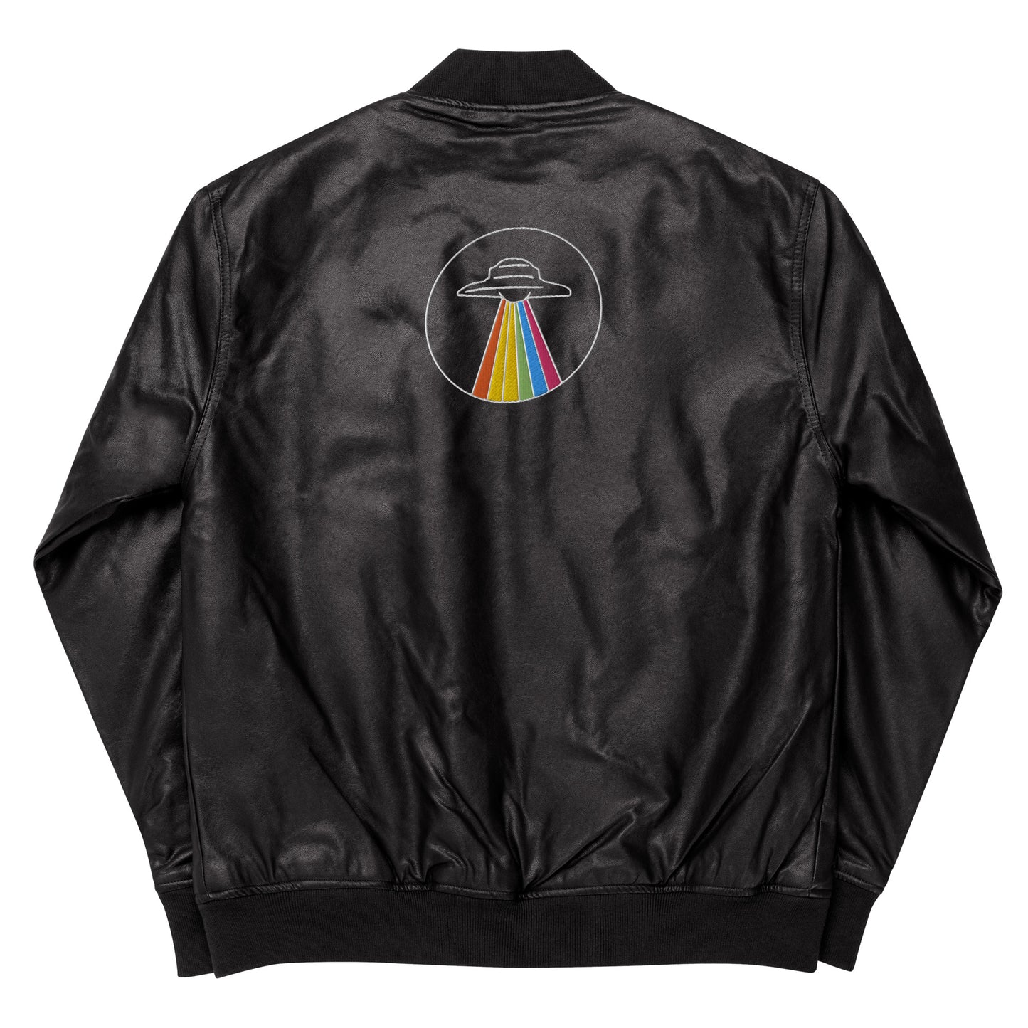 Leder-Bomberjacke