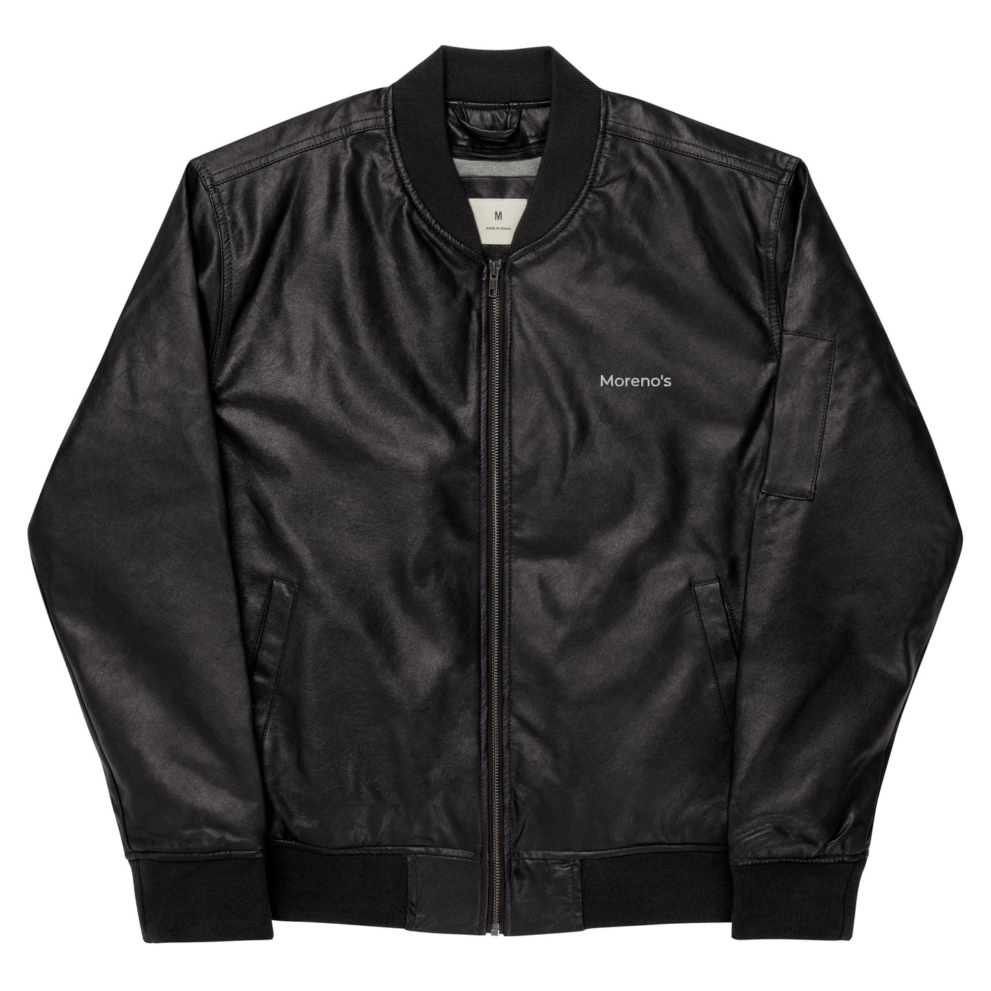 Leder-Bomberjacke