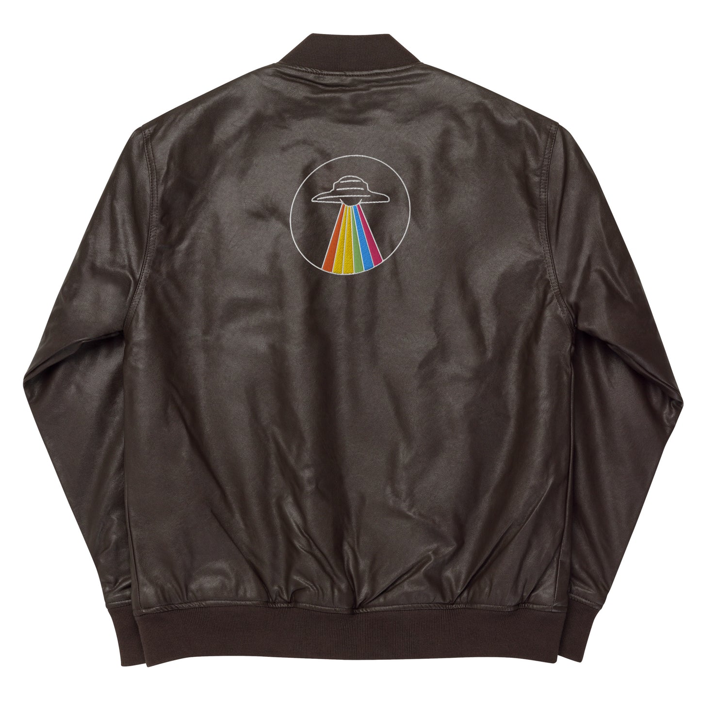 Leder-Bomberjacke