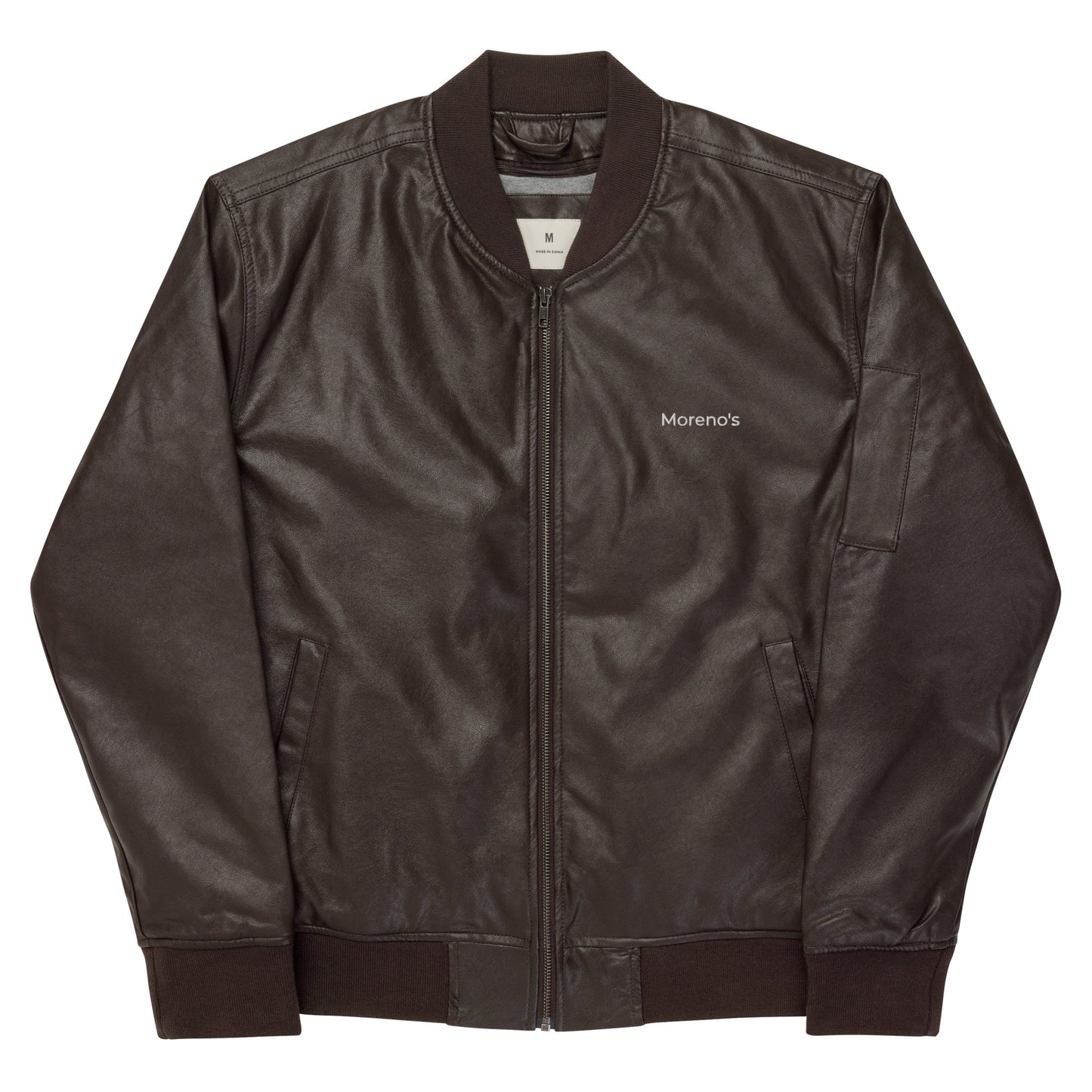 Leder-Bomberjacke