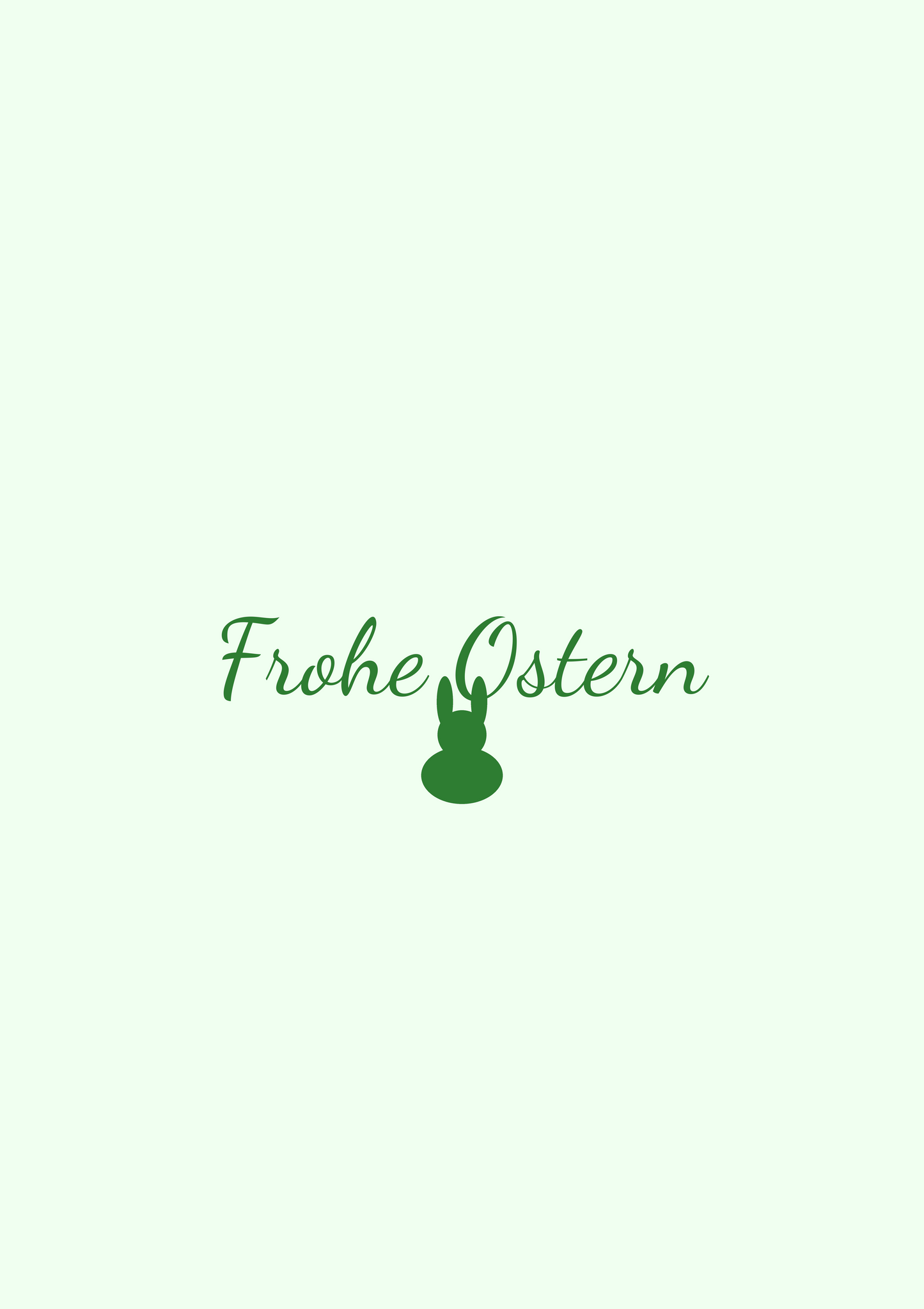 Oster-Poster "Frohe Ostern" — Frühlingsdeko