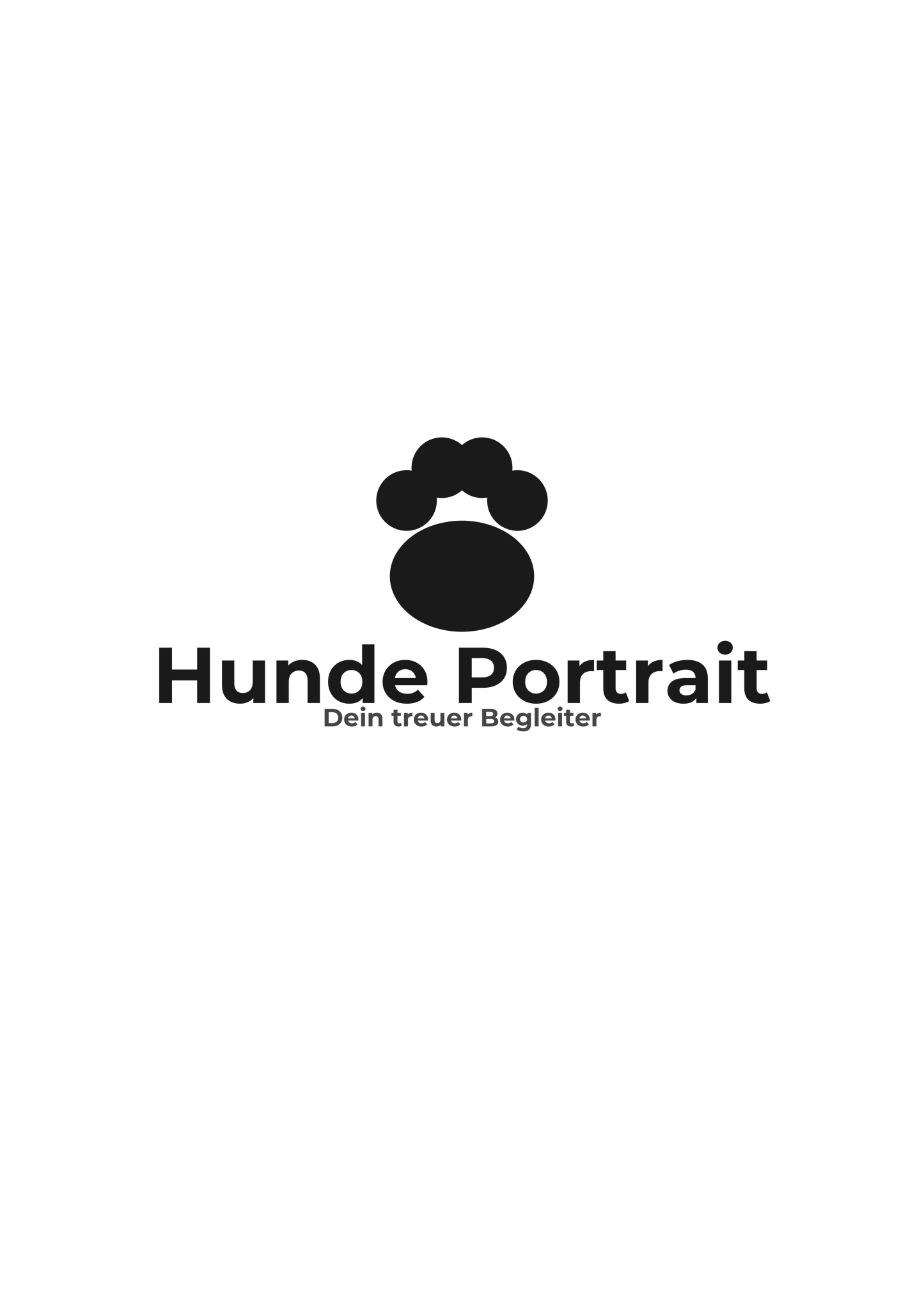 Hunde-Portrait Poster — Personalisiert