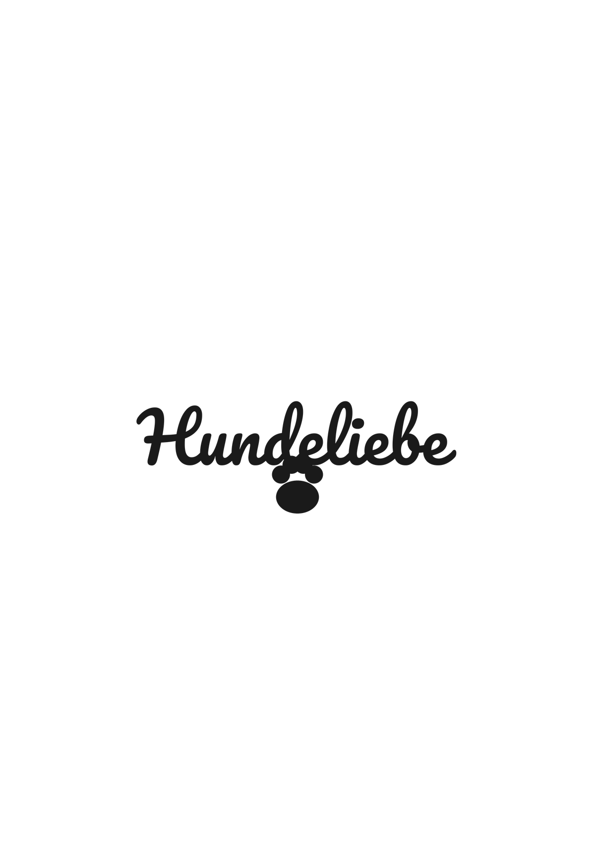 Hundeliebe Poster — Gerahmtes Wandbild