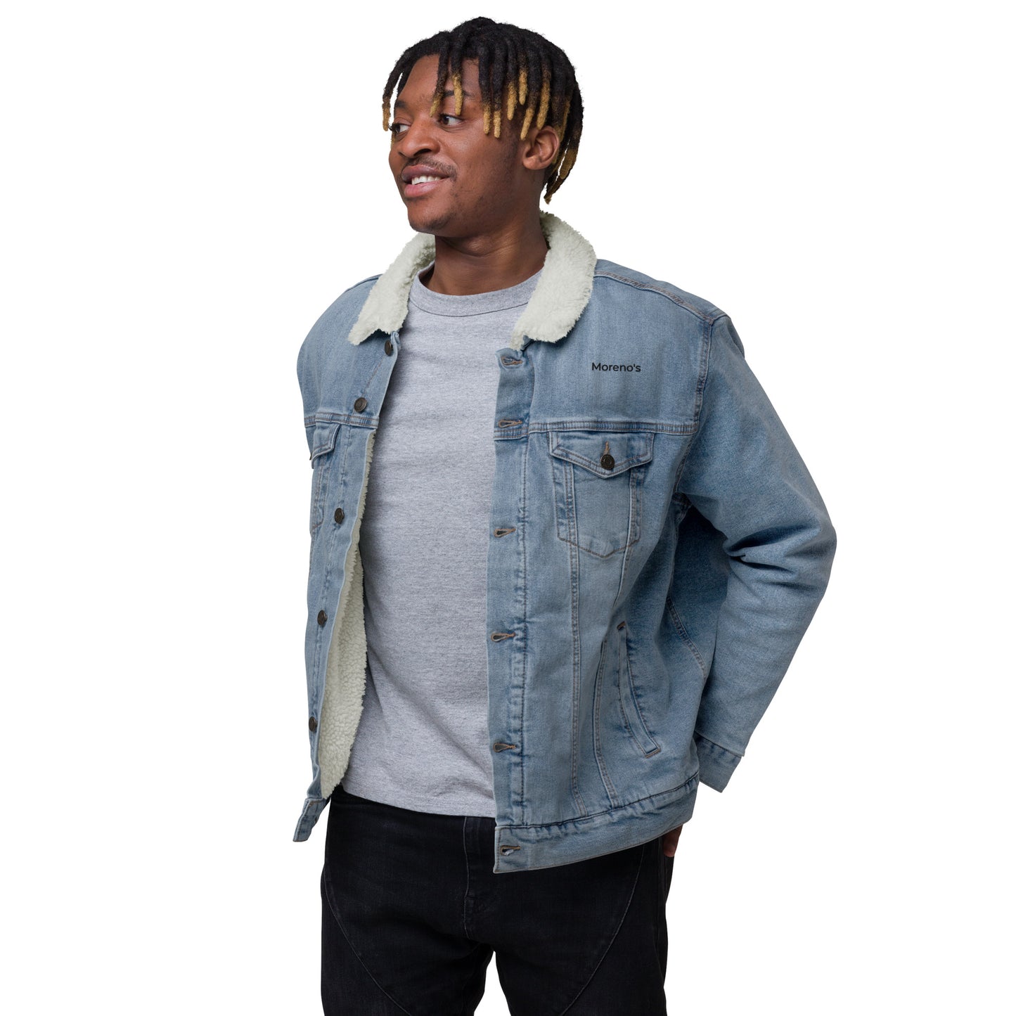 Unisex Sherpa Jeansjacke