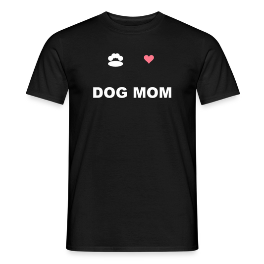Dog Mom T-Shirt Schwarz