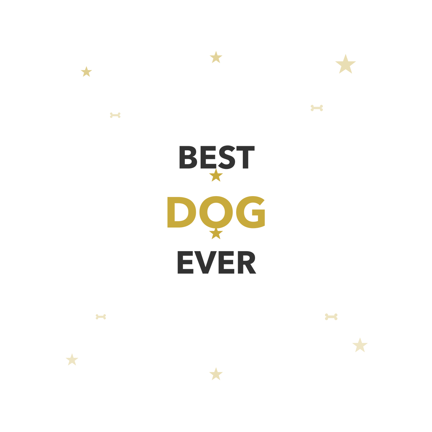 Best Dog Ever - Tasse mit Sternen