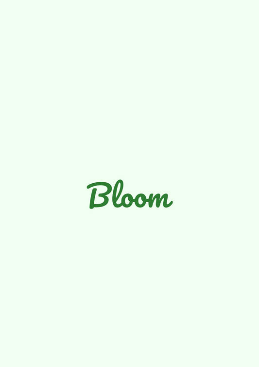 Bloom Fruehling Poster — Gerahmtes Wandbild