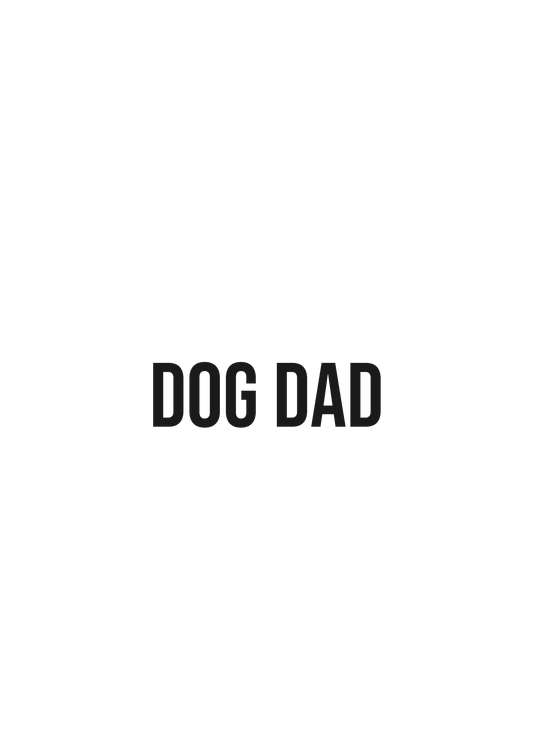 Dog Dad Poster — Gerahmtes Wandbild