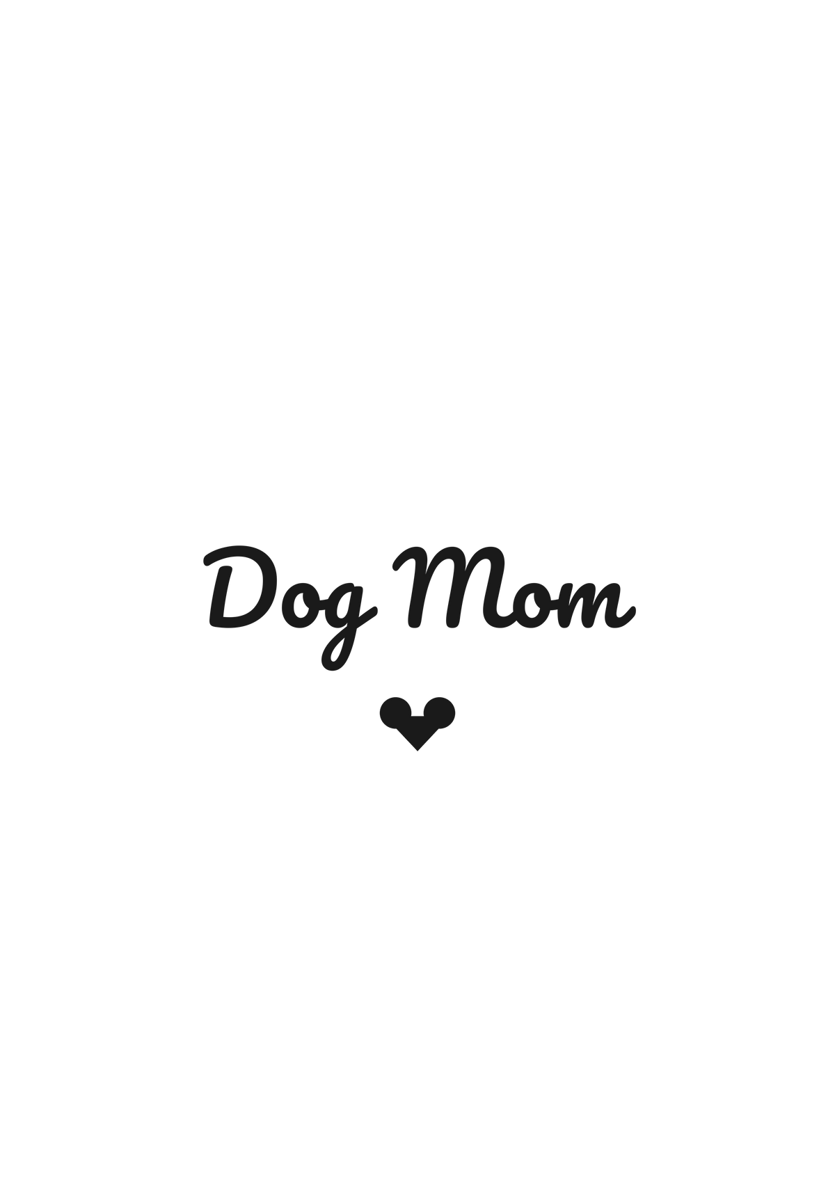 Dog Mom Poster — Gerahmtes Wandbild