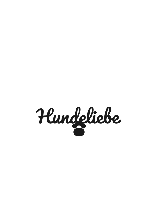 Hundeliebe Poster — Gerahmtes Wandbild