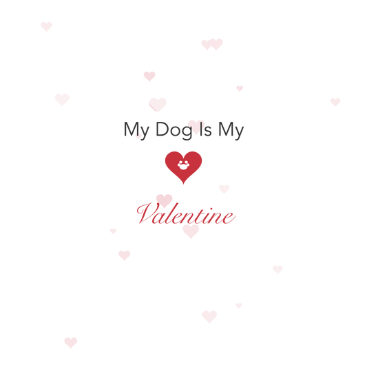 My Dog Is My Valentine - Herz-Tasse