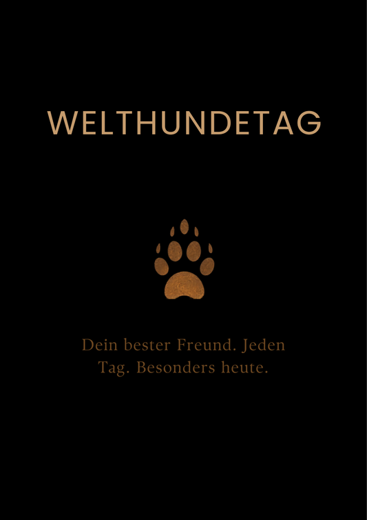 Welthundetag Poster – Goldene Pfote